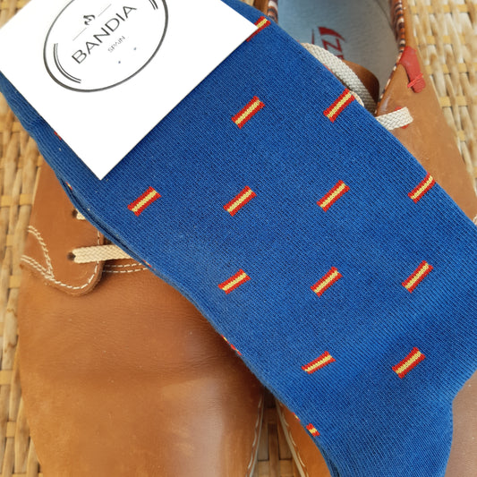Calcetines Bandera España Azul Denim