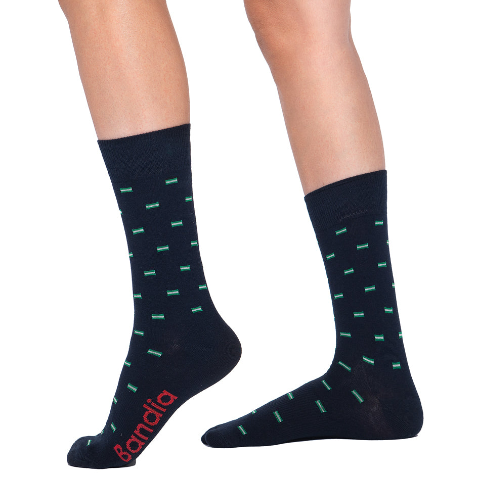 Calcetines Bandera de Andalucía Azul Oscuro