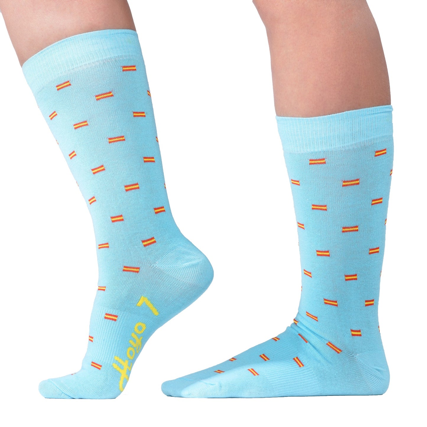 Calcetines Bandera España Azul Turquesa