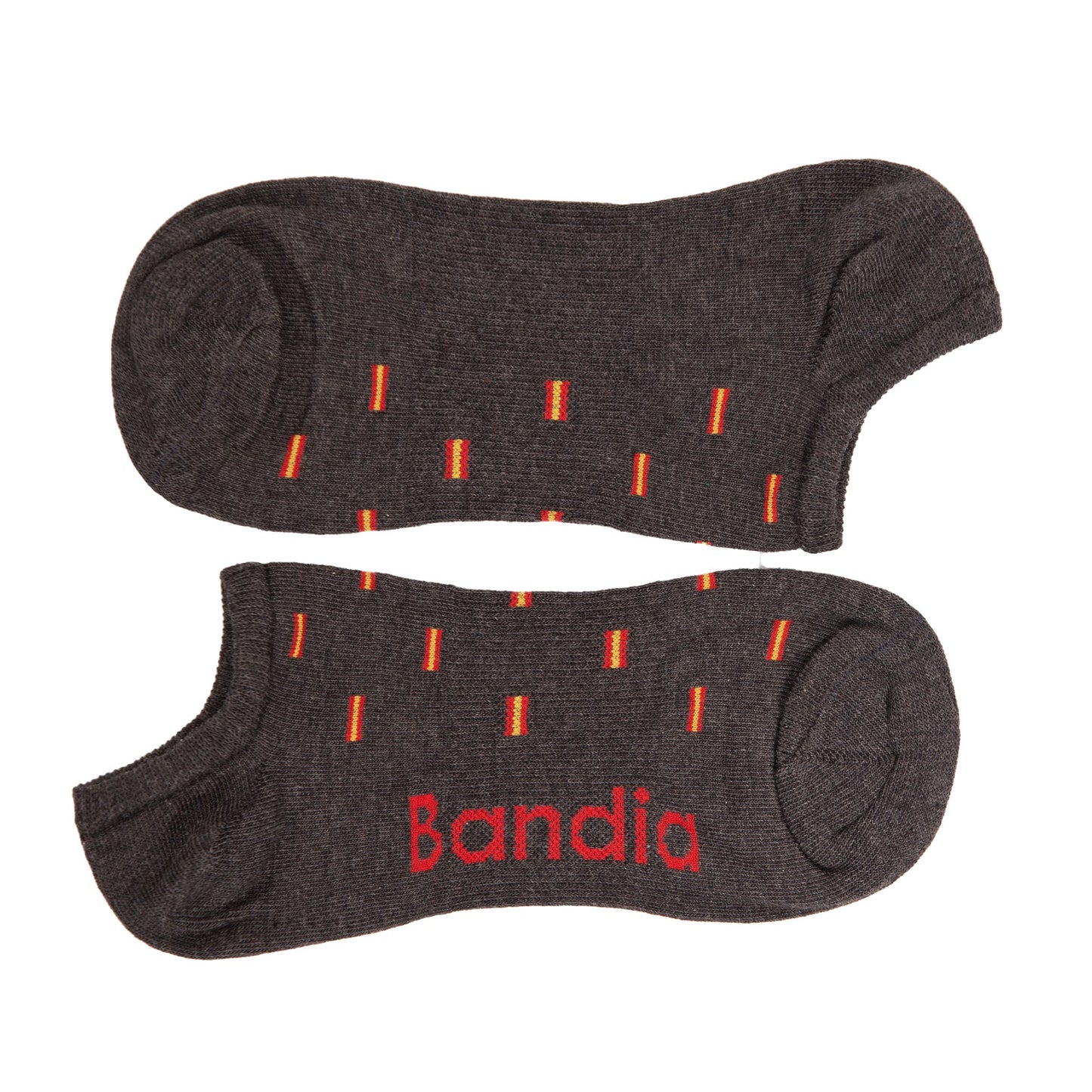 Calcetines Tobilleros Bandera España Gris Marengo