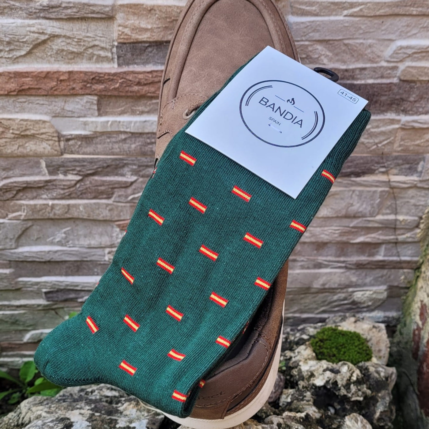 Calcetines Bandera España Verde Botella