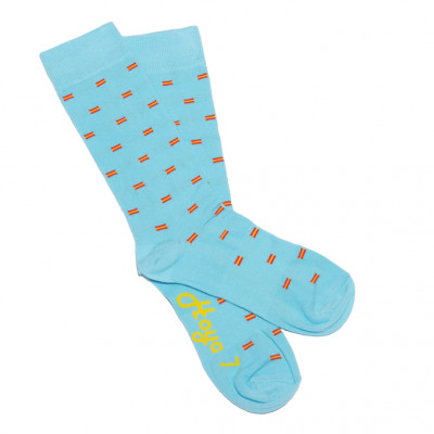 Calcetines Bandera de España Azul Turquesa