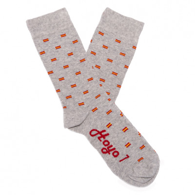 Calcetines Bandera de España Gris