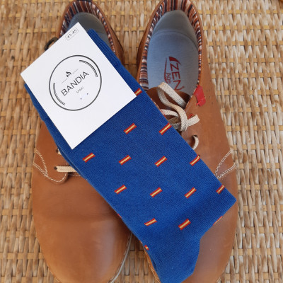 Calcetines Bandera de España Azul Denim